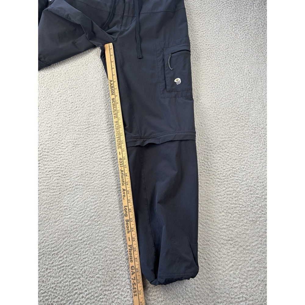 Mountain Hardware Convertible Pants Womens 8 Cargo Hiking Shorts Black - Picture 2 of 7